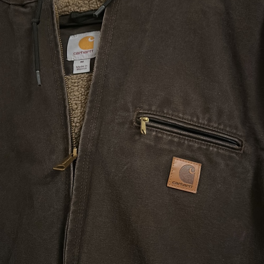 Men's Carhartt Relaxed Fit Washed Duck Sherpa Lined W… Gem